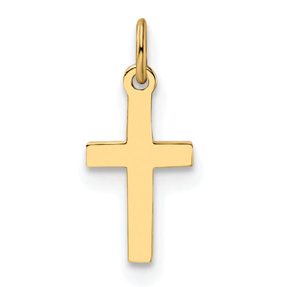 14K Gelbgold 14K Poliert Massiv Kreuz Anhänger