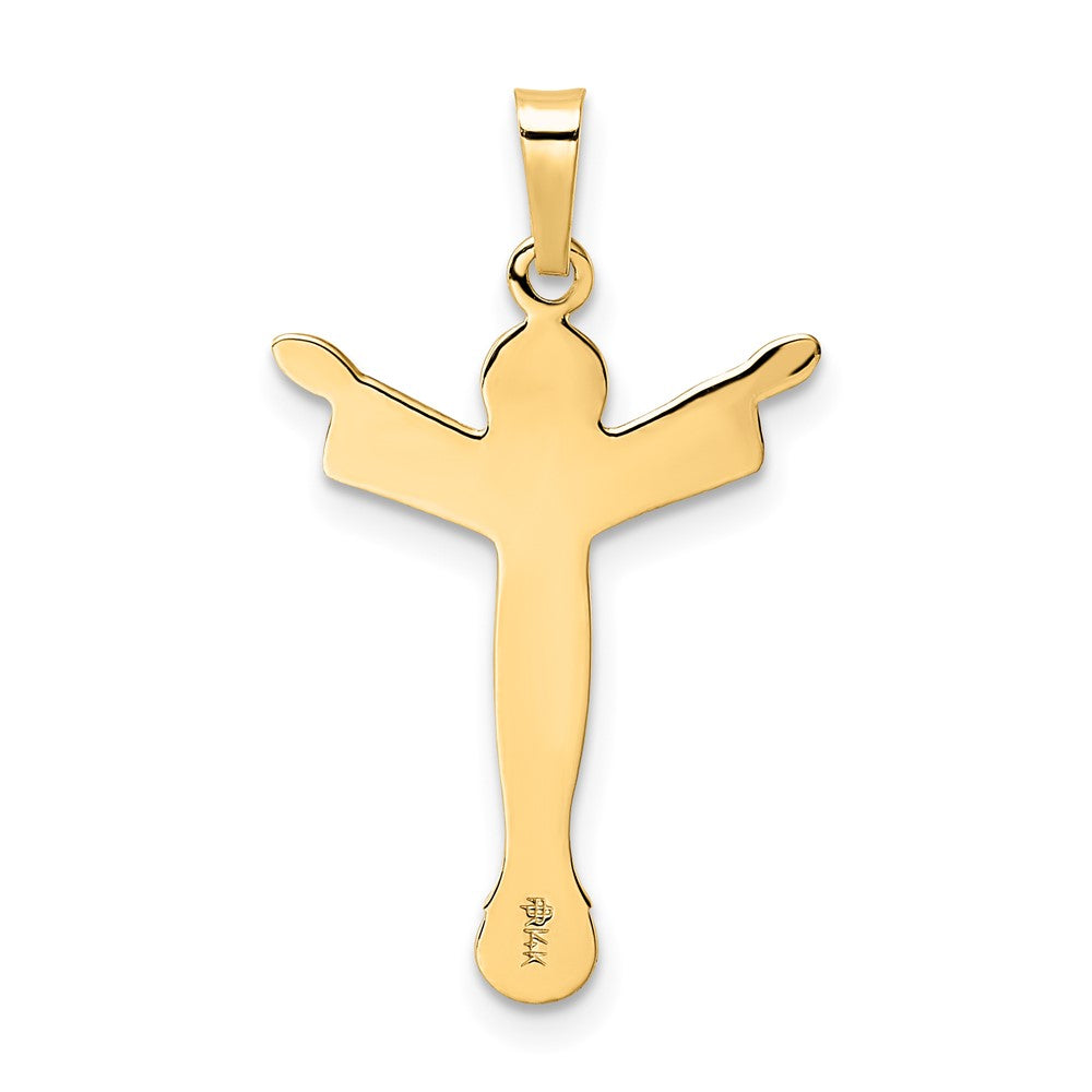 14K Gelbgold 14K Poliert Massiv Risen Christus Anhänger