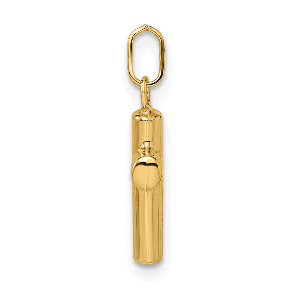 14K Gelbgold 14K Poliert Gewölbt Kreuz Anhänger