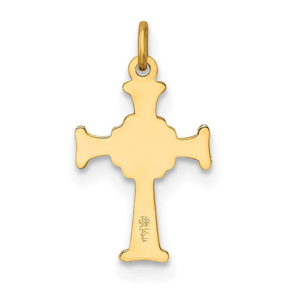 14K Gelbgold 14K Keltisch Kreuz Charm