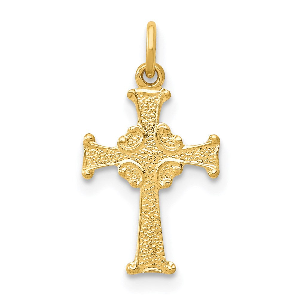 14K Gelbgold 14K Keltisch Kreuz Charm