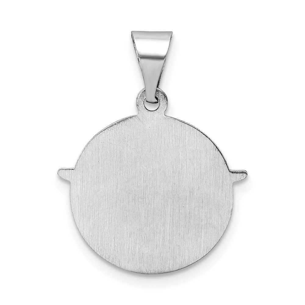 14K Weißgold 14K Weißgold Poliert und Satiniert Hohl Heilig Geist Anhänger