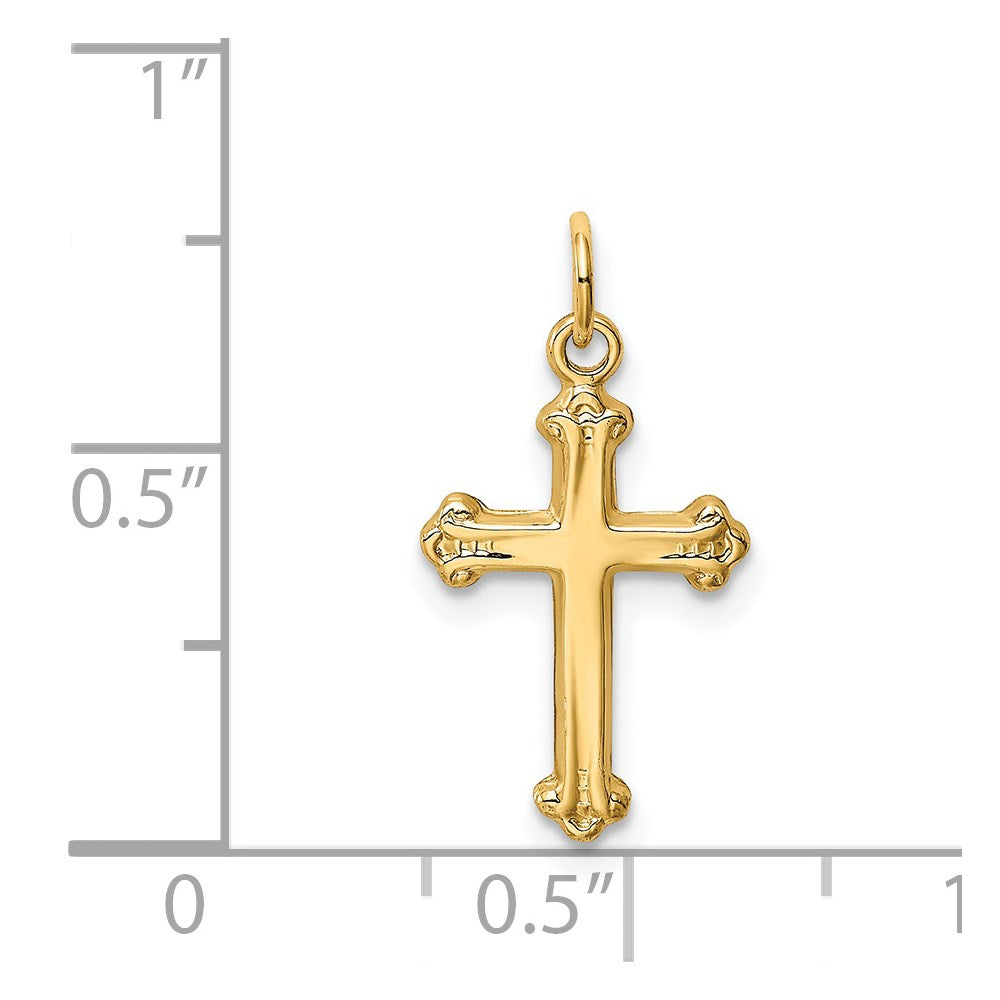 14K Gelbgold 14K Kreuz Charm