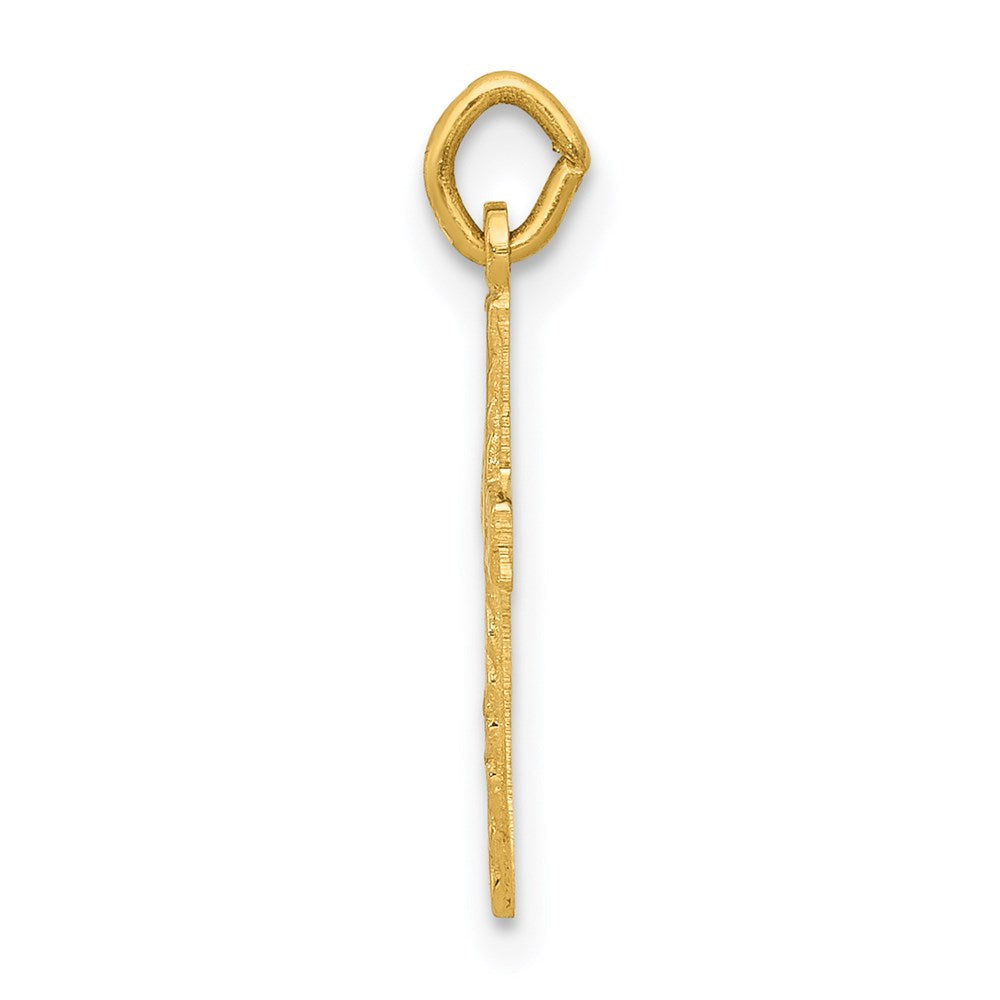 14K Gelbgold 14K Klein Kreuz Charm