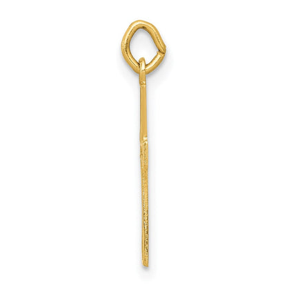 14K Gelbgold 14K Kreuz Charm