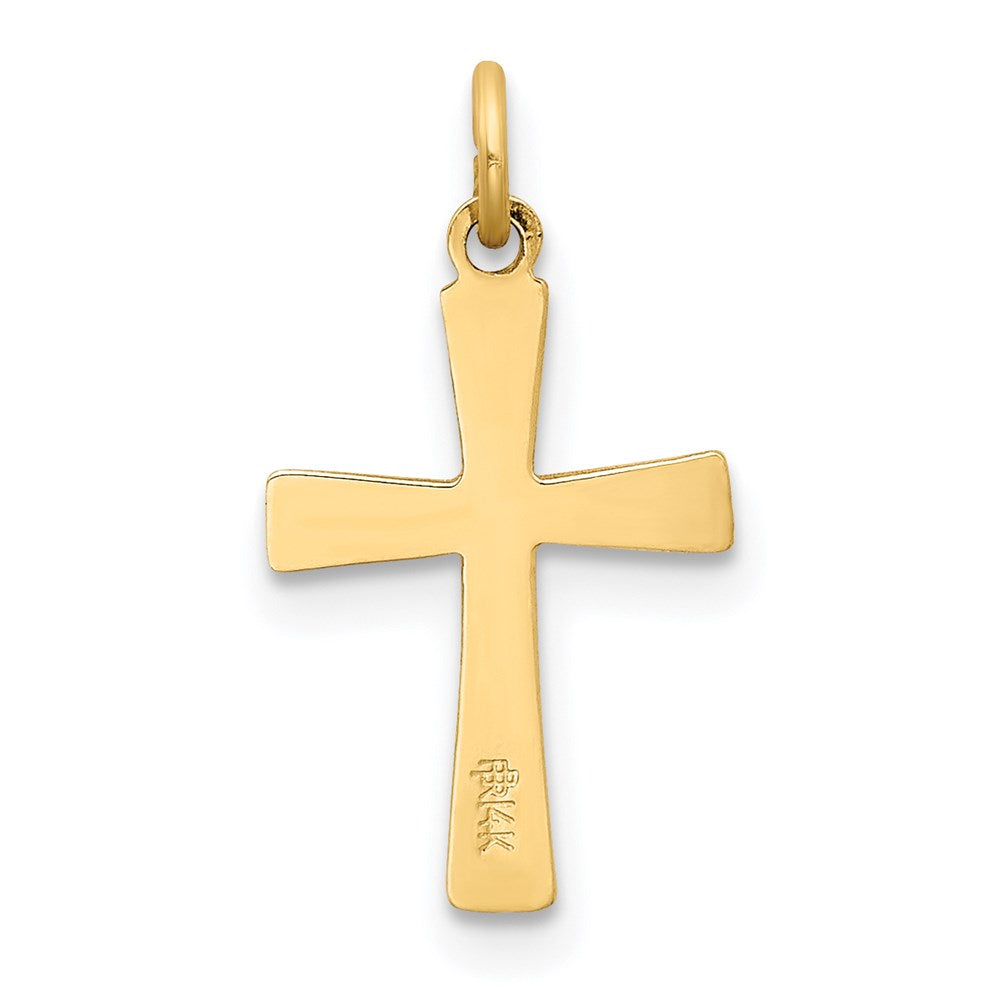14K Gelbgold 14K Kreuz Charm