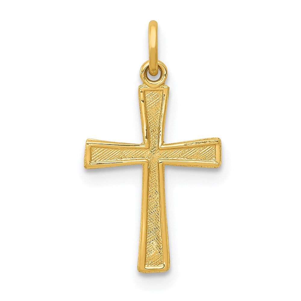 14K Gelbgold 14K Kreuz Charm