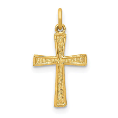 14K Gelbgold 14K Kreuz Charm
