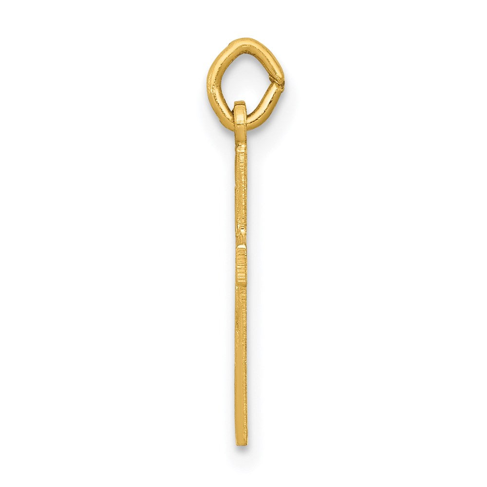 14K Gelbgold 14K Klein Kreuz Charm