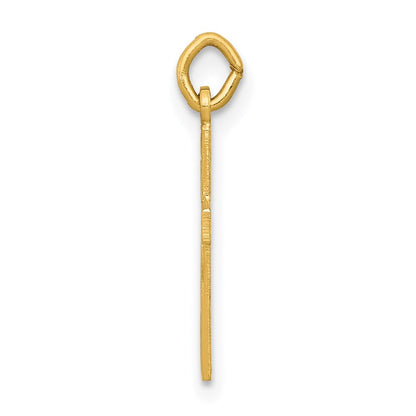 14K Gelbgold 14K Klein Kreuz Charm