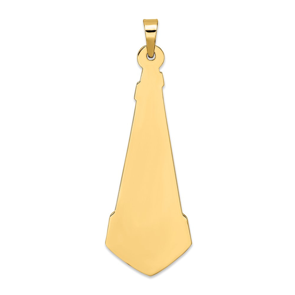 14K Bicolor 14K Bicolor Hohl Ranke und Stern Anhänger