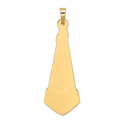 14K Bicolor 14K Bicolor Hohl Ranke und Stern Anhänger