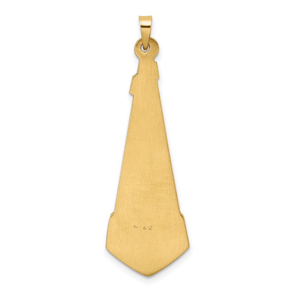 14K Bicolor 14K Bicolor Poliert Hohl Ranke Anhänger