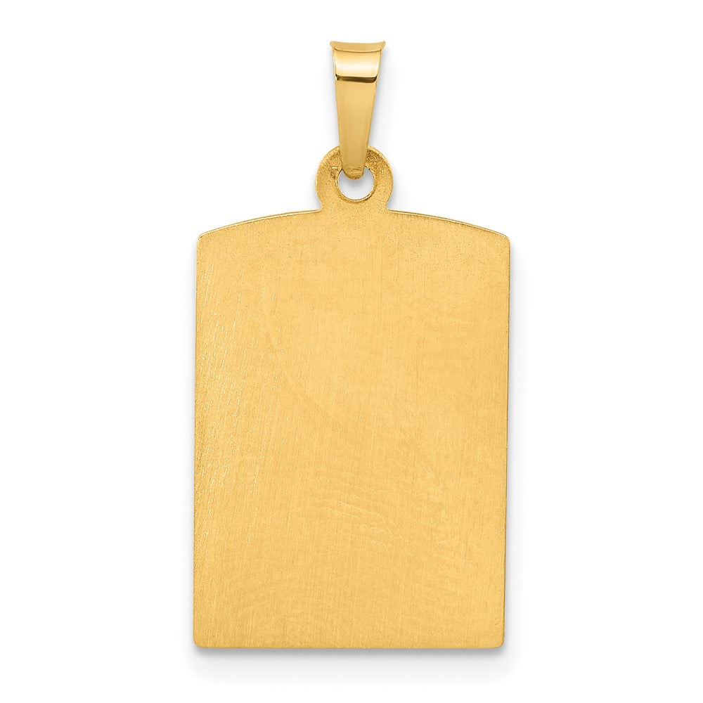 14K Gelbgold Rectangular Hohl St. Christopher Medaille