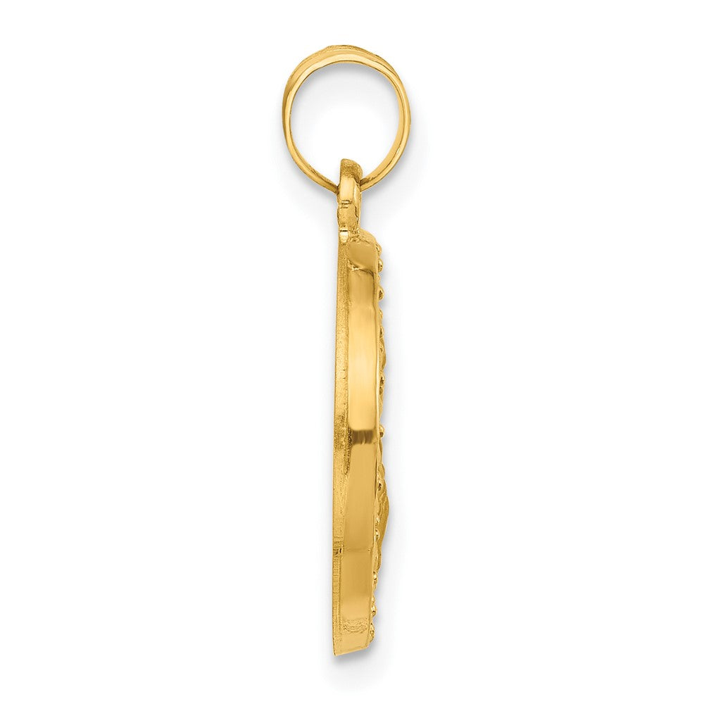 14K Gelbgold Hohl St. Joseph Medaille
