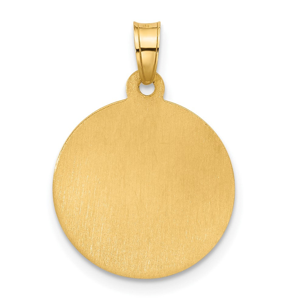 14K Gelbgold Hohl St. Joseph Medaille