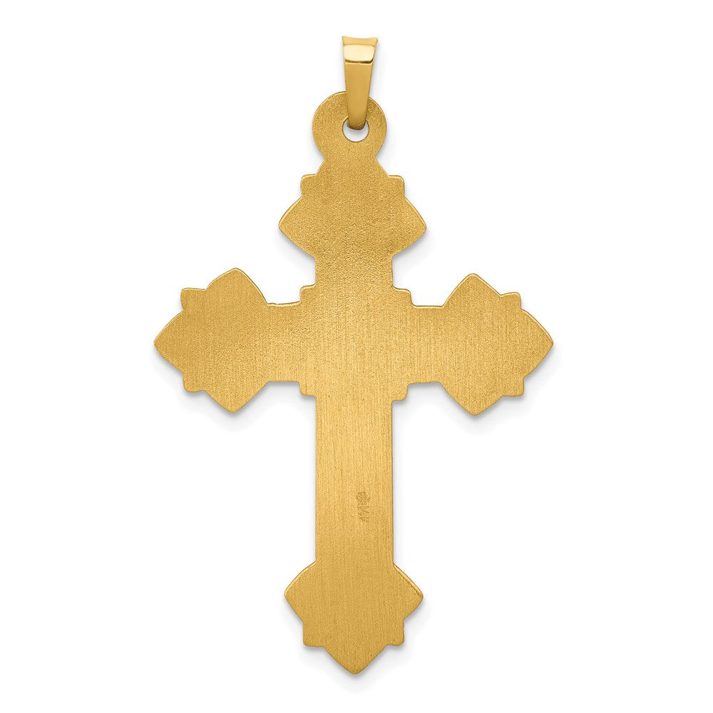 14K Gelbgold 14K Hohl Kreuz Anhänger