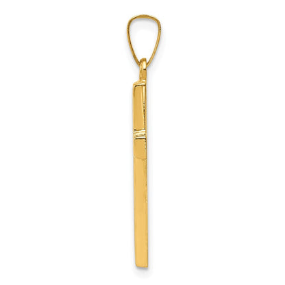 14K Gelbgold 14K Hohl Kreuz Anhänger