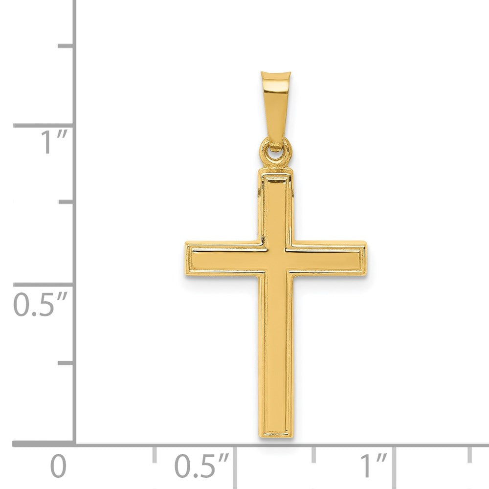 14K Gelbgold 14K Hohl Kreuz Anhänger
