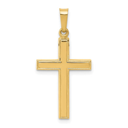 14K Gelbgold 14K Hohl Kreuz Anhänger
