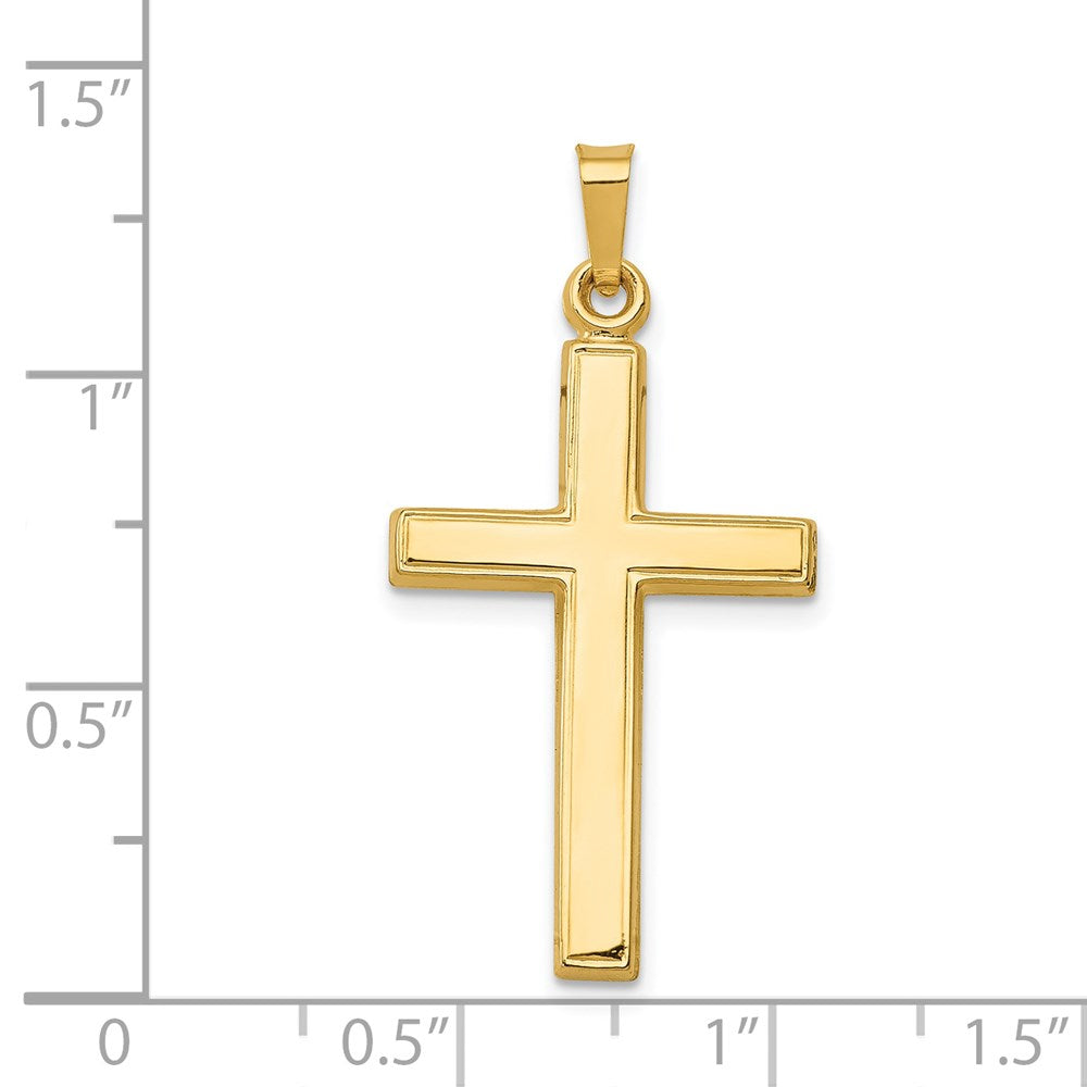 14K Gelbgold 14K Hohl Kreuz Anhänger