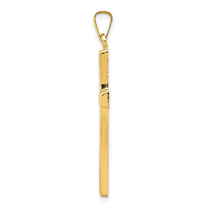 14K Gelbgold 14K Hohl Kreuz Anhänger