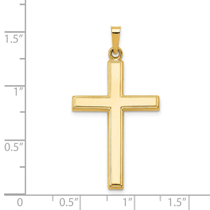 14K Gelbgold 14K Hohl Kreuz Anhänger