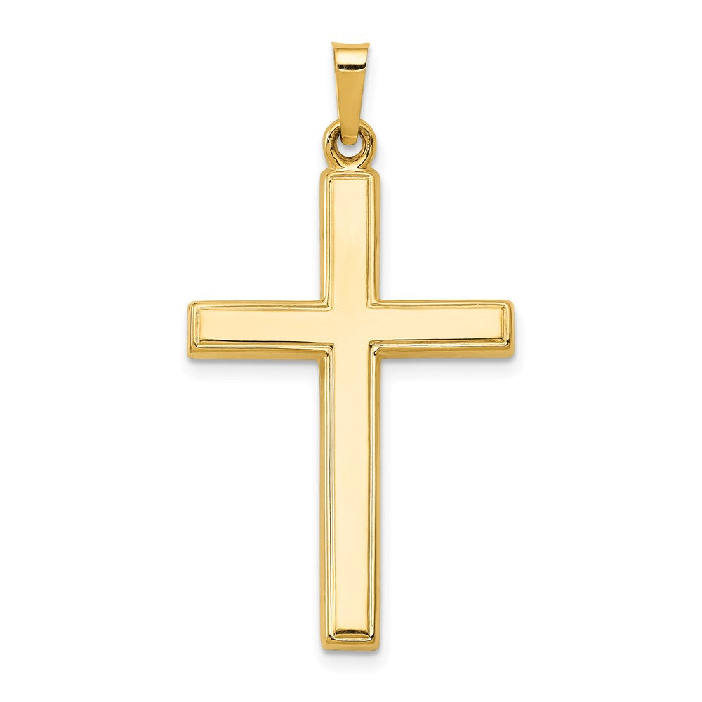 14K Gelbgold 14K Hohl Kreuz Anhänger