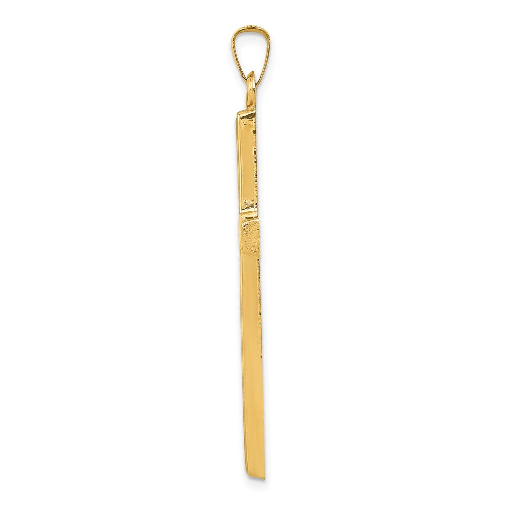 14K Gelbgold 14K Hohl Kreuz Anhänger