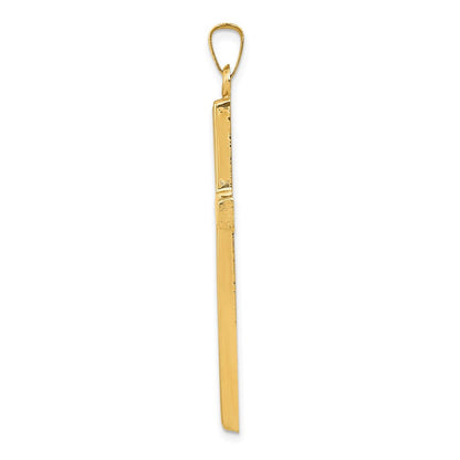 14K Gelbgold 14K Hohl Kreuz Anhänger