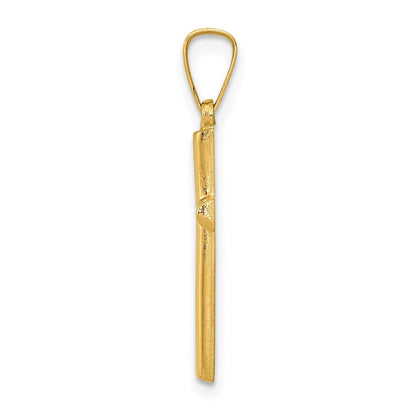 14K Gelbgold 14K Hohl Kreuz Anhänger