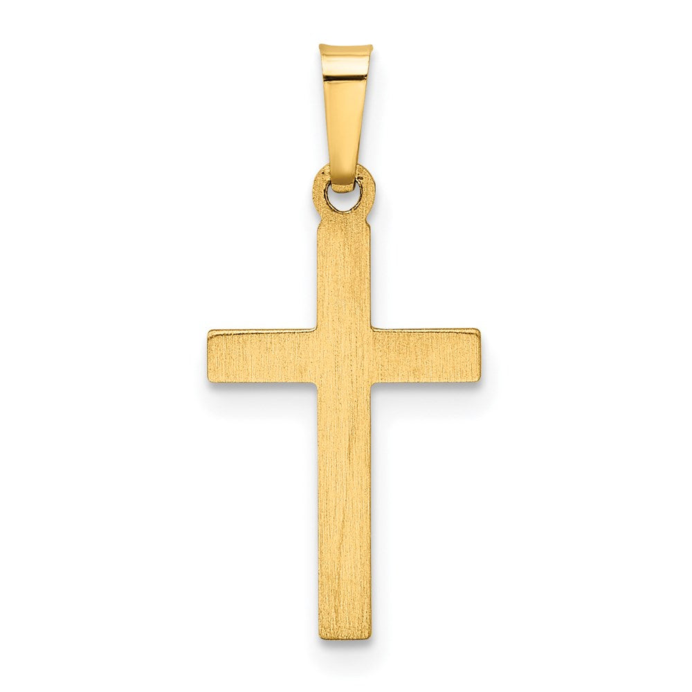 14K Gelbgold 14K Hohl Kreuz Anhänger