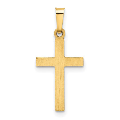 14K Gelbgold 14K Hohl Kreuz Anhänger