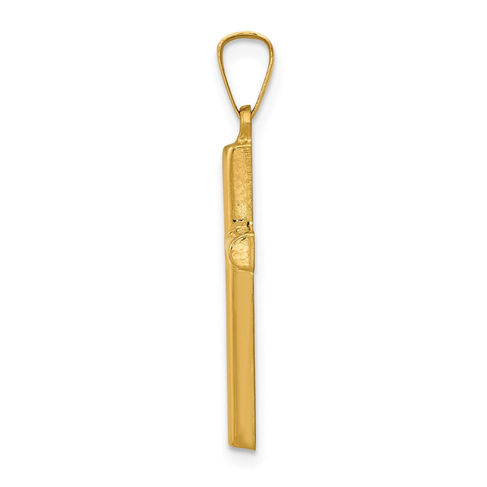 14K Gelbgold 14K Hohl Kreuz Anhänger