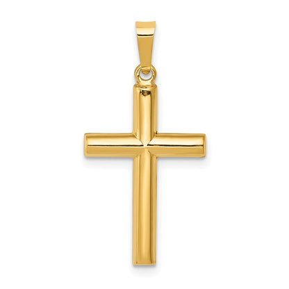 14K Gelbgold 14K Hohl Kreuz Anhänger