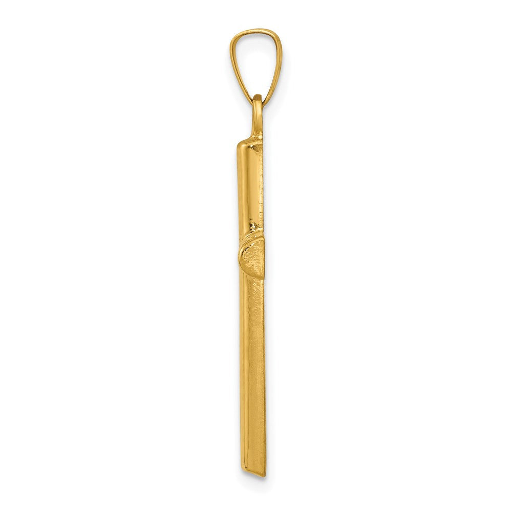14K Gelbgold 14K Hohl Kreuz Anhänger