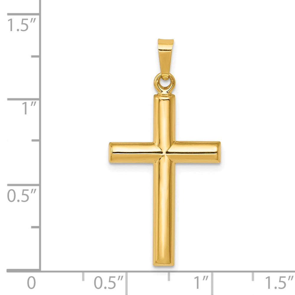 14K Gelbgold 14K Hohl Kreuz Anhänger