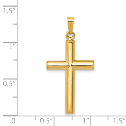 14K Gelbgold 14K Hohl Kreuz Anhänger