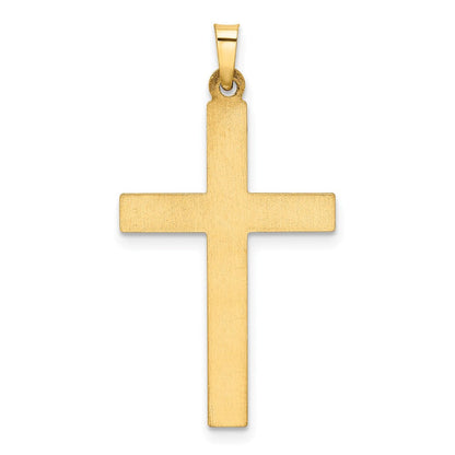 14K Gelbgold 14K Hohl Kreuz Anhänger