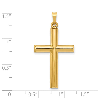 14K Gelbgold 14K Hohl Kreuz Anhänger