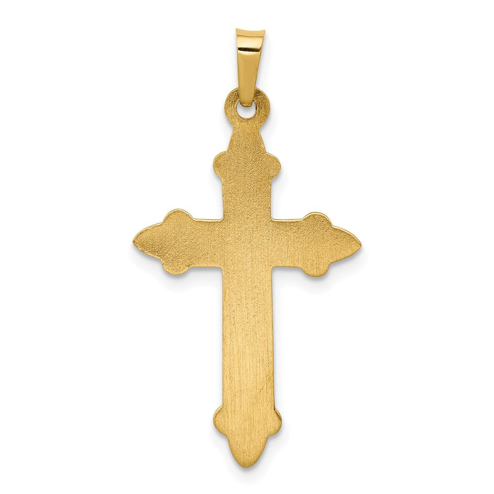 Fleur-de-Lis-Kreuzanhänger aus 14K Gelbgold
