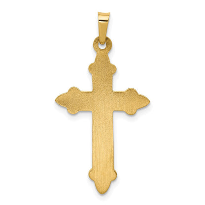 Fleur-de-Lis-Kreuzanhänger aus 14K Gelbgold