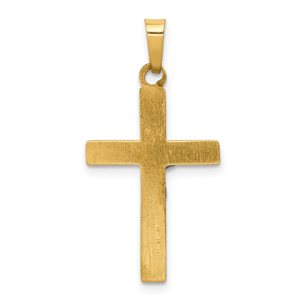 14K Bicolor 14K Bicolor Inri Hohl Kruzifix Anhänger