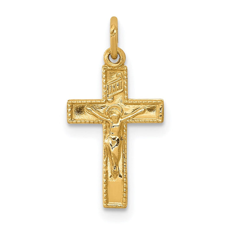 14K Gelbgold 14K Inri Kruzifix Charm