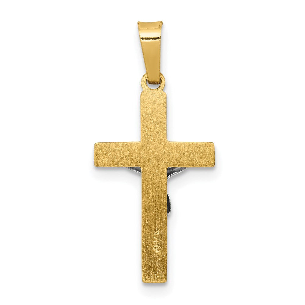 14K Bicolor 14K Bicolor Inri Hohl Kruzifix Anhänger