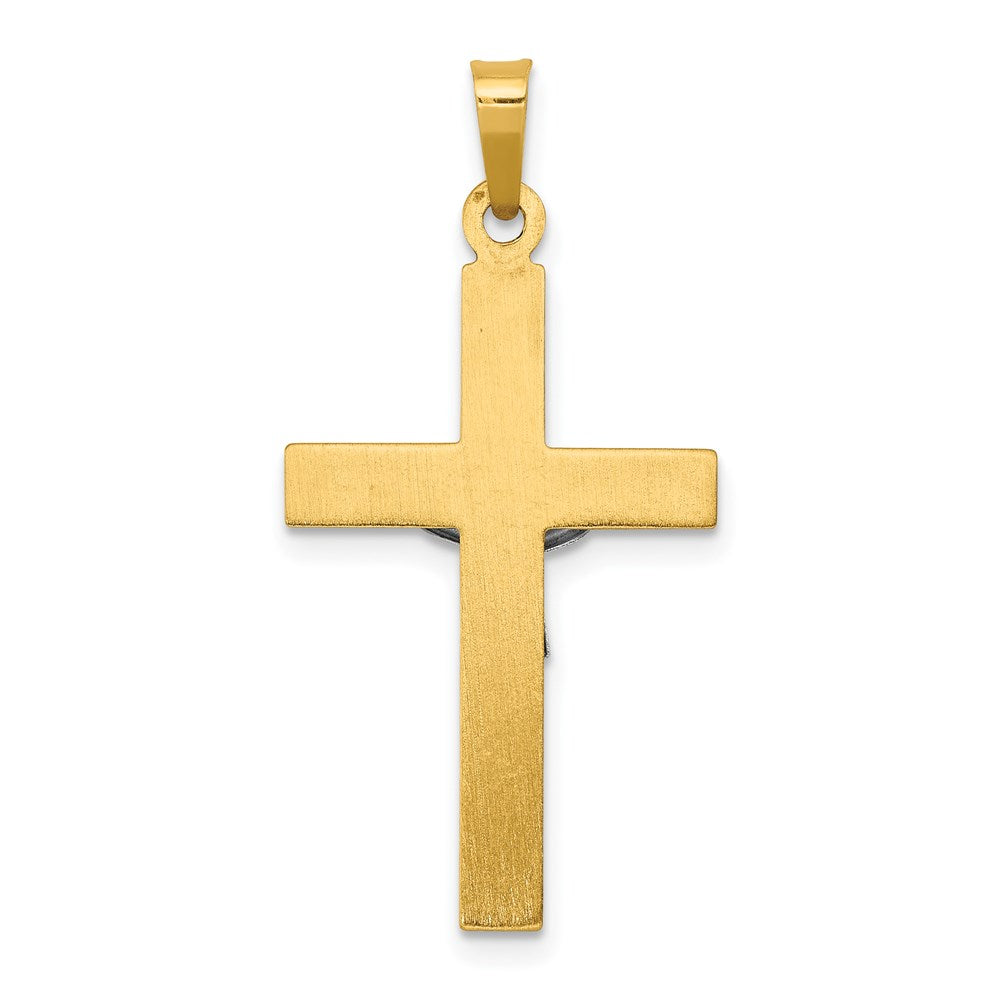 14K Bicolor 14K Bicolor Inri Hohl Kruzifix Anhänger
