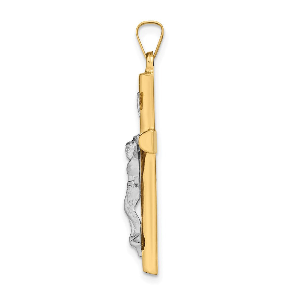 14K Bicolor 14K Bicolor Inri Hohl Kruzifix Anhänger