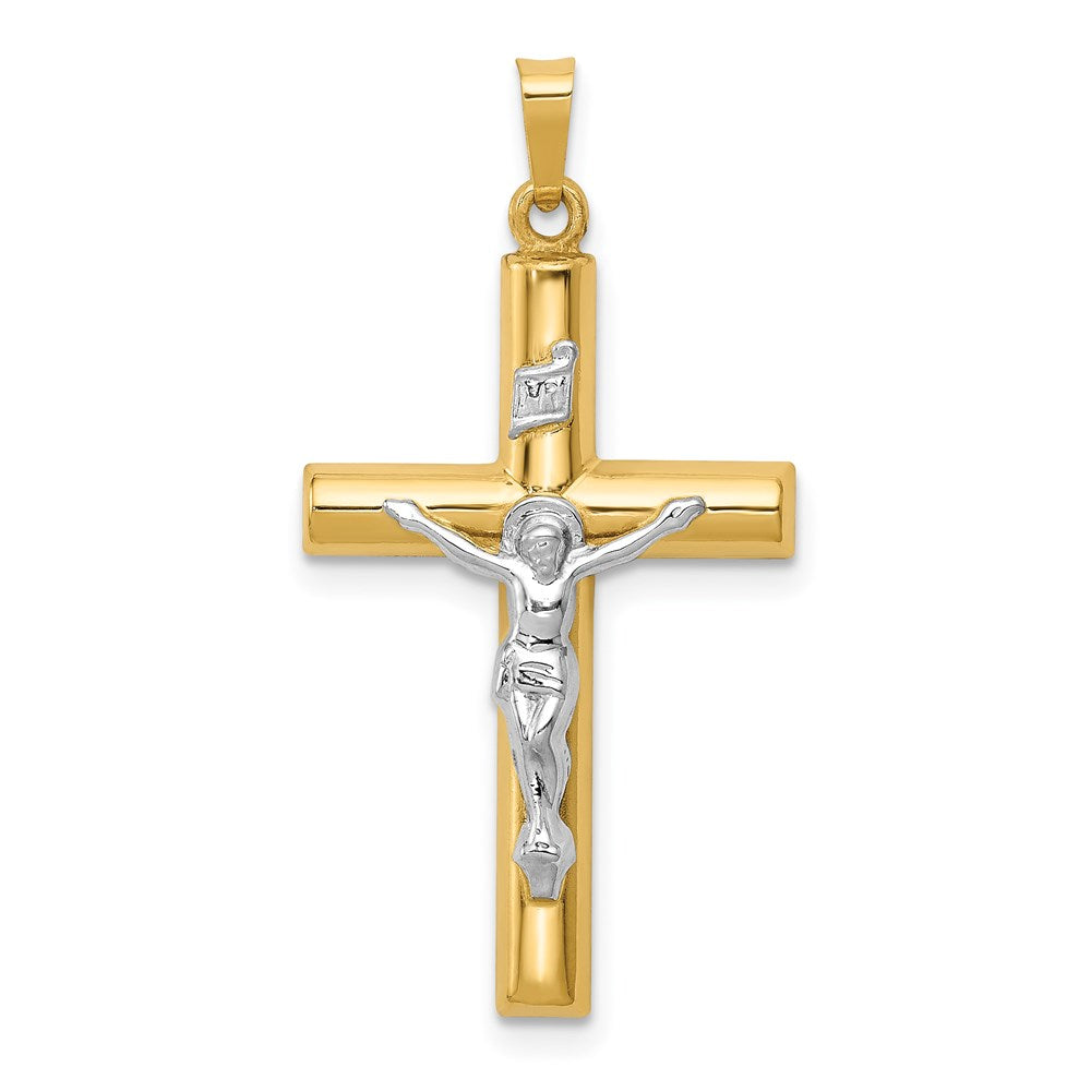 14K Bicolor 14K Bicolor Inri Hohl Kruzifix Anhänger
