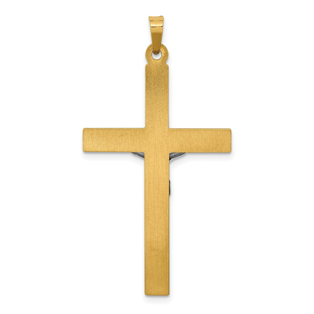 14K Bicolor 14K Bicolor Inri Hohl Kruzifix Anhänger