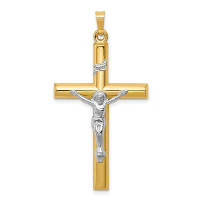 14K Bicolor 14K Bicolor Inri Hohl Kruzifix Anhänger